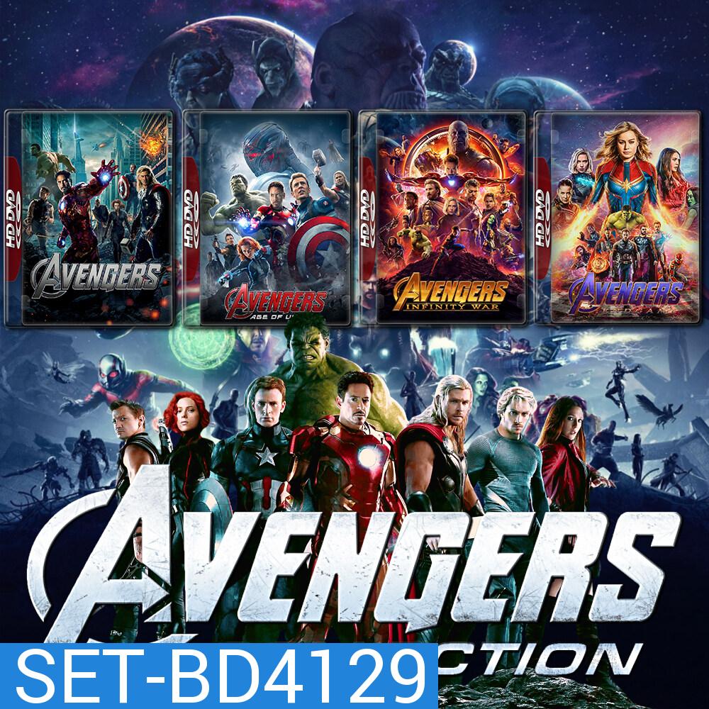 The Avengers ดิ อเวนเจอร์ส ภาค 1-4 Bluray หนัง มาสเตอร์ พากย์ไทย