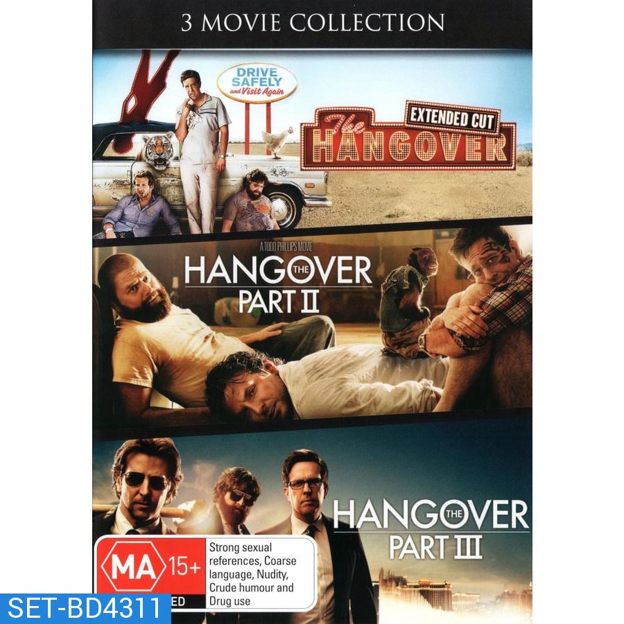 The Hangover เดอะ แฮงค์โอเวอร์ ภาค 1-3 Bluray Master พากย์ไทย