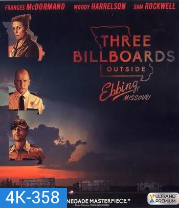 4K - Three Billboards Outside Ebbing, Missouri (2017) 3 บิลบอร์ด ทวงแค้นไม่เลิก - แผ่นหนัง 4K UHD